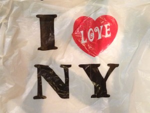 Plastic bags are not okay but this one is cute and was recycled!