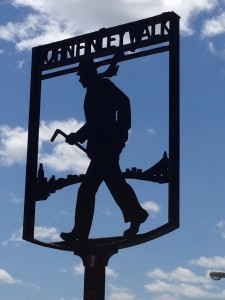 “John Finley Walk” Silhouette on the East River named after a man dedicated to education who loved to walk the perimeter of Manhattan 