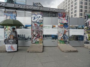 Remnants of the Berlin Wall in Potsdamer Platz, Berlin
